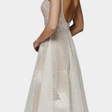Vestido Largo Everleigh con Bordado y Corte A-Line