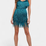 Vestido Mini Plumas Adena