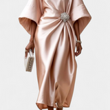 Vestido Largo de Satén Ubelia Luxe
