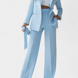 Conjunto de Blazer Urbano Julia y Pantalones de Corte Regular