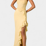 Vestido Midi Cindy con Volantes Asimétricos