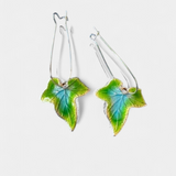 Pendientes Vintage de Hoja Verde