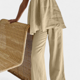 Conjunto Lía de Verano con Top Suelto y Pantalones Fluidos