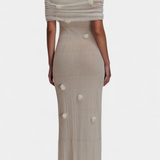 Vestido Maxi de Punto Off-Shoulder Barbara