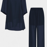 Conjunto Kitty de Dos Piezas con Diseño Off-Shoulder y Silueta Fluida