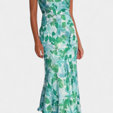 Vestido Asimétrico de Un Hombro Reya con Estampado Floral