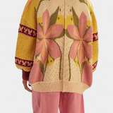 Cardigan Floral Casey con Corte Suelto
