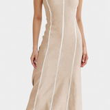 Vestido Maxi Bicolor Santona Sin Mangas