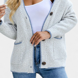 Cardigan Casual Sana con Bolsillos