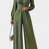 Traje Elegante Eudora para Mujeres con Escote en V