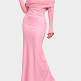 Vestido de Malla Ajustado Lorelei con Escote Recto