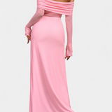 Vestido de Malla Ajustado Lorelei con Escote Recto