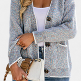 Cardigan Casual Sana con Bolsillos