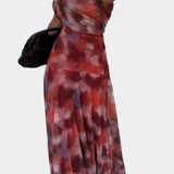 Vestido Maxi Tie-Dye de Un Hombro Jessamy