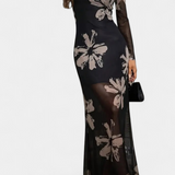 Vestido Elegante Aldona con Estampado Floral
