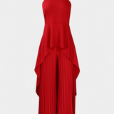 Conjunto Asimétrico Chrysoula con Pantalones Plisados
