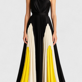 Vestido Maxi Antía Off-Shoulder con Estampado Elegante