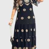 Vestido de Malla Elegante de Verano Cathy con Diseño Hueco y Corte Fluido