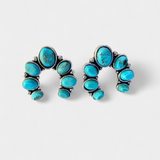 Pendientes de Herradura de Piedra Natural