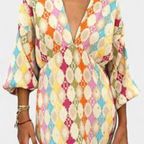 Vestido Maxi con Estampado Geométrico Shanice