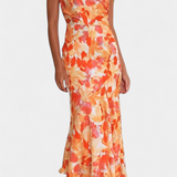 Vestido Asimétrico de Un Hombro Reya con Estampado Floral