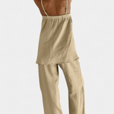 Conjunto Lía de Verano con Top Suelto y Pantalones Fluidos