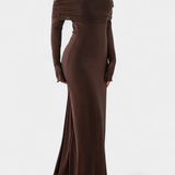 Vestido de Malla Ajustado Lorelei con Escote Recto