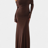 Vestido de Malla Ajustado Lorelei con Escote Recto