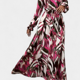 Vestido Basel de Manga Larga con Escote en V