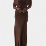 Vestido de Malla Ajustado Lorelei con Escote Recto