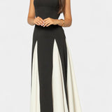 Vestido Maxi Bicolor Catalina con Tirantes Finos
