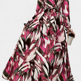 Vestido Basel de Manga Larga con Escote en V