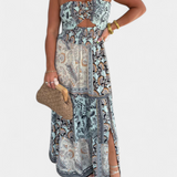 Vestido Largo Edurne con Escote Bandeau
