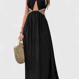Vestido Midi Halter Sorina con Corte