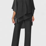 Conjunto Kitty de Dos Piezas con Diseño Off-Shoulder y Silueta Fluida