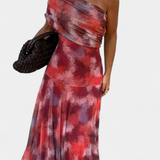 Vestido Maxi Tie-Dye de Un Hombro Jessamy