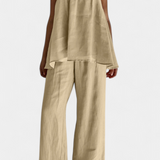 Conjunto Lía de Verano con Top Suelto y Pantalones Fluidos