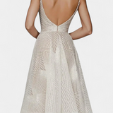 Vestido Largo Everleigh con Bordado y Corte A-Line