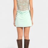 Vestido Mini Sin Mangas de Encaje Nottola