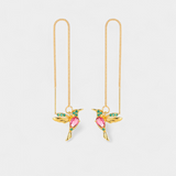 Pendientes de Pájaro de Zirconio Mezclado
