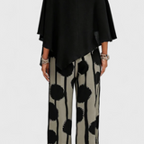Conjunto Asimétrico Aleida con Top y Pantalones Impresos