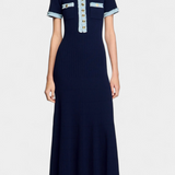 Vestido Midi de Punto Alexia con Detalle
