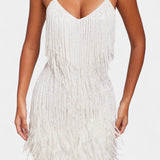 Vestido Mini Plumas Adena