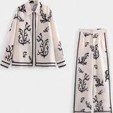 Conjunto de Pierna Ancha Nazaret con Estampado Artístico