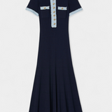 Vestido Midi de Punto Alexia con Detalle