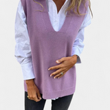 Jersey de Punto V-Neck Mairead
