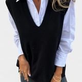 Jersey de Punto V-Neck Mairead