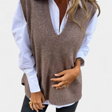Jersey de Punto V-Neck Mairead