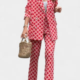 Conjunto de Chaqueta y Pantalón de Leopardo Nusa