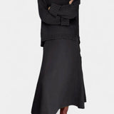 Conjunto de Suéter de Cuello Alto Patricia y Falda Maxi